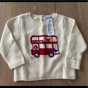 Jacadi cream sweater size 12 months.